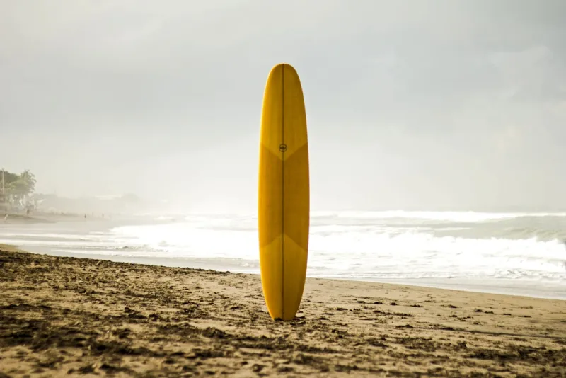 Surfboards on the beach in Kuta, Bali